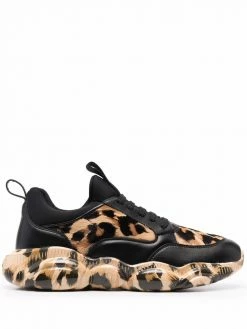 Moschino Teddy leopard-print sneakers