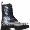 Best Sale ๐ฏ Moschino Paint splatter combat ๐ฅพ boots โญ 2 Moschino paint-splatter combat boots