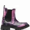 Moschino abstract-print Chelsea boots