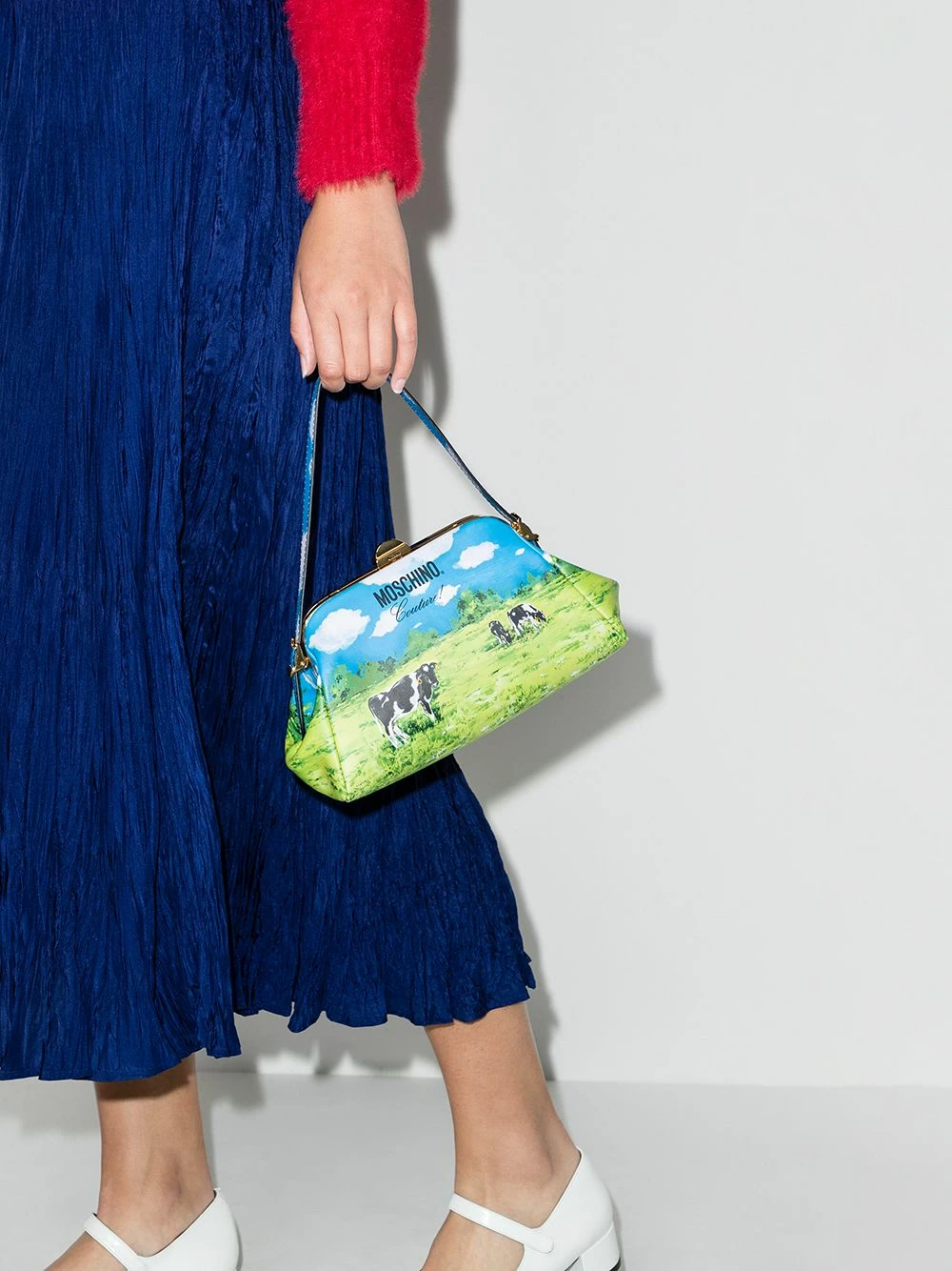 Hot Sale ๐ฅฐ Moschino Landscape print leather mini bag ๐ 4 Moschino landscape-print leather mini bag