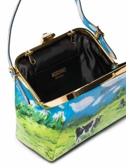 Hot Sale ๐ฅฐ Moschino Landscape print leather mini bag ๐ 11 Moschino landscape-print leather mini bag