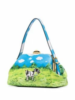 Hot Sale ๐ฅฐ Moschino Landscape print leather mini bag ๐ 9 Moschino landscape-print leather mini bag