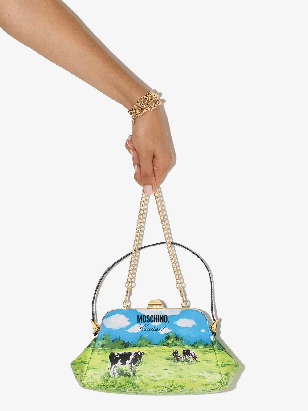 Hot Sale ๐ฅฐ Moschino Landscape print leather mini bag ๐ 6 Moschino landscape-print leather mini bag