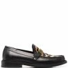 Moschino leopard-print logo loafers