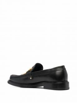 Moschino leopard-print logo loafers