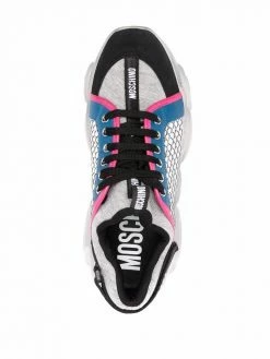 Moschino Teddy logo-strap sneakers