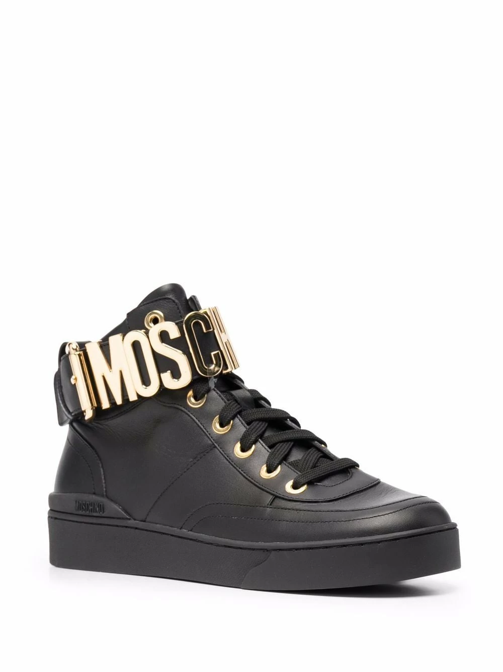 Best reviews of ๐ Moschino Lettering logo high top ๐ sneakers โ๏ธ 4 Moschino lettering logo high-top sneakers
