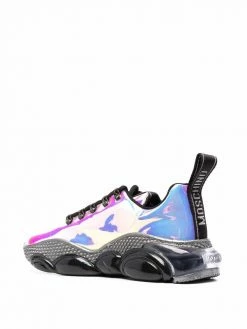 Moschino Teddy reflective-effect sneakers