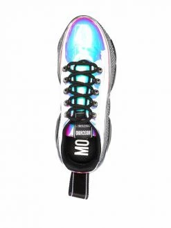 Moschino Teddy reflective-effect sneakers