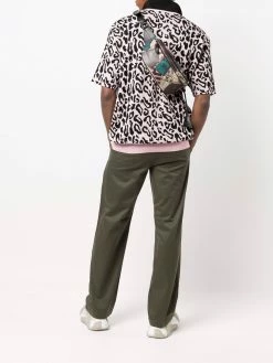 Moschino graphic-print leather belt bag