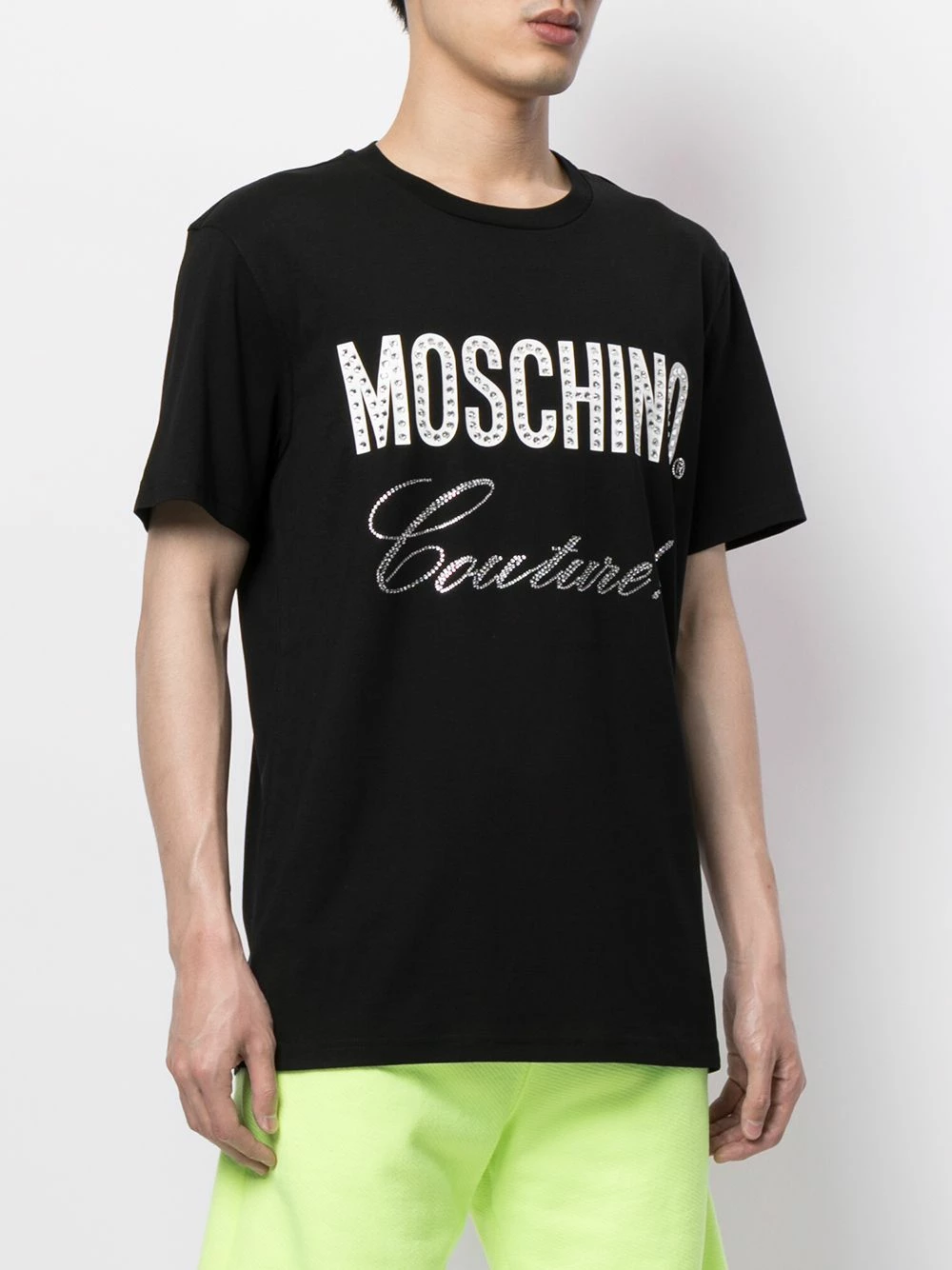 Cheap ๐ Moschino Crystal embellished logo T ๐ shirt โ 5 Moschino crystal-embellished logo T-shirt