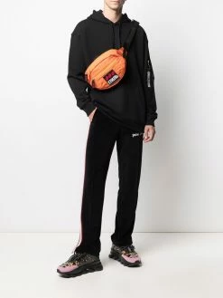 Moschino zip pull pocket-detail hoodie