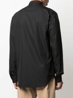 Moschino painted-logo poplin shirt