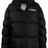 Moschino quilted down logo-print jacket