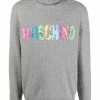 Moschino painted-logo cashmere sweater