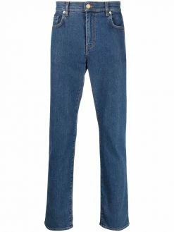 Moschino logo-lettering straight-leg jeans