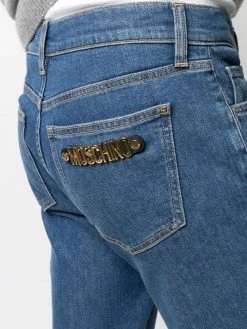 Moschino logo-lettering straight-leg jeans