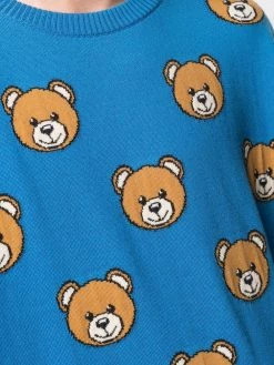 Moschino Teddy intarsia-knit jumper