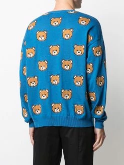 Moschino Teddy intarsia-knit jumper