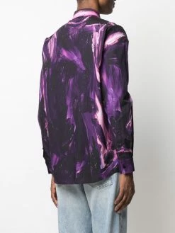 Moschino paint stroke long-sleeved shirt