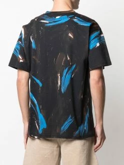Moschino paint-effect short-sleeve T-shirt