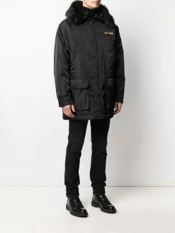 Top 10 ๐ Moschino Logo plaque faux fur parka ๐ 10 Moschino logo-plaque faux-fur parka