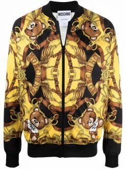 Moschino teddy bear-print bomber jacket