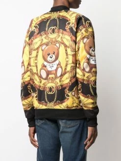 Moschino teddy bear-print bomber jacket