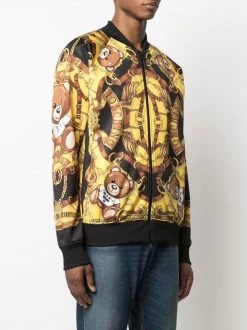 Moschino teddy bear-print bomber jacket