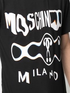 Moschino glitch-effect logo T-shirt
