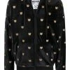 Moschino teddy bear chenille zipped sweater