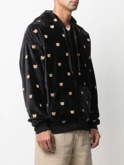 Moschino teddy bear chenille zipped sweater