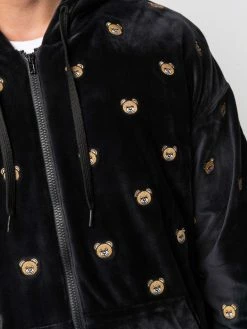 Moschino teddy bear chenille zipped sweater