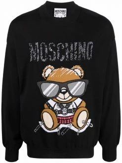 Moschino teddy bear print sweater
