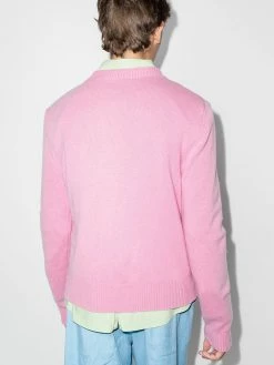 Moschino logo-print crew-neck jumper