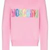 Moschino logo-print crew-neck jumper