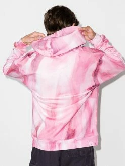Moschino paint-effect drawstring hoodie