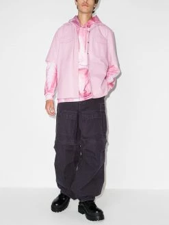 Moschino paint-effect drawstring hoodie