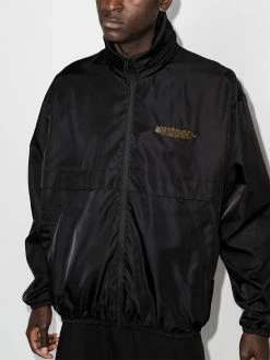 Moschino logo-plaque lightweight jacket