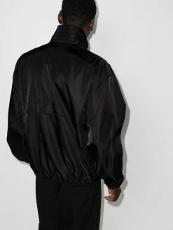 Moschino logo-plaque lightweight jacket