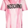 Moschino painted-effect logo print T-shirt