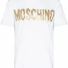 Moschino metallic painted-effect logo T-shirt