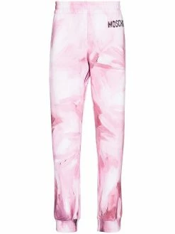 Moschino brushstroke-effect track pants