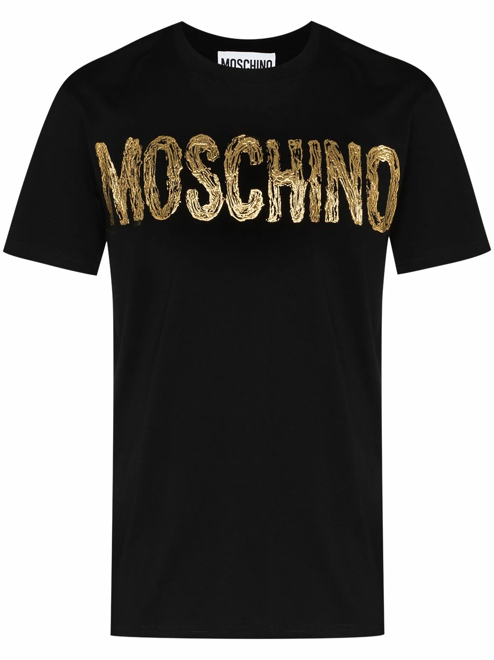 New ๐ฏ Moschino Paint effect metallic logo T ๐ shirt โญ 3 Moschino paint-effect metallic logo T-shirt