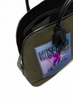 Moschino logo top-handle holdall