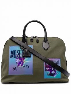 Moschino logo top-handle holdall