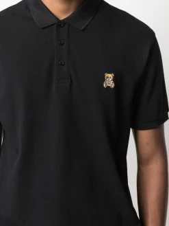 Moschino logo embroidered polo shirt