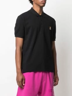 Moschino logo embroidered polo shirt
