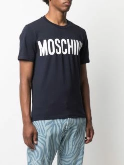 Moschino logo-print stretch-cotton T-shirt