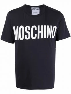 Moschino logo-print stretch-cotton T-shirt